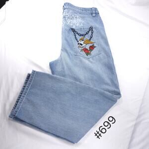 Ninth Hall Ambush Casual Button Medium Wash Denim Jeans Mens Size 34 Blue